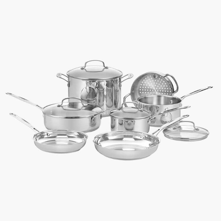 11-Piece Stainless Steel Cookware Set