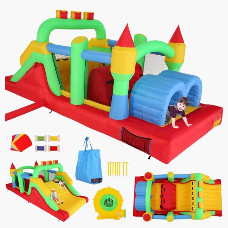 Inflatable Bounce House Obstacle Course