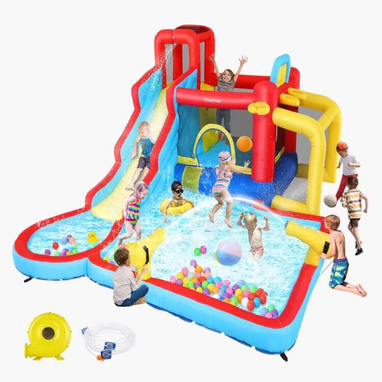 Inflatable Bounce House and Water Slide