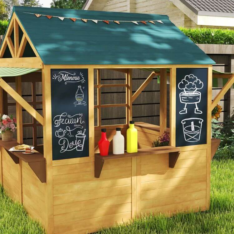 Wooden Kids Cottage Playhouse