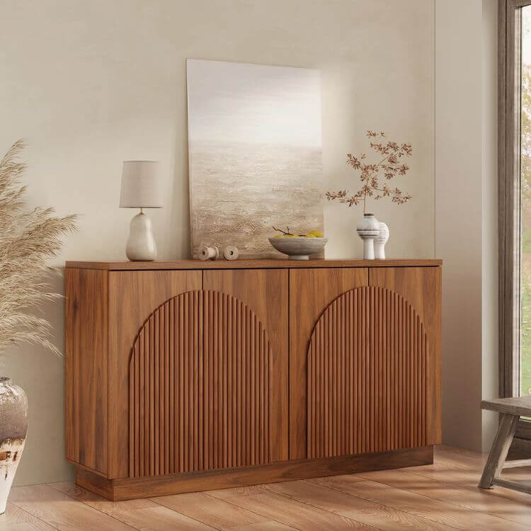 Curved Textured Sideboard