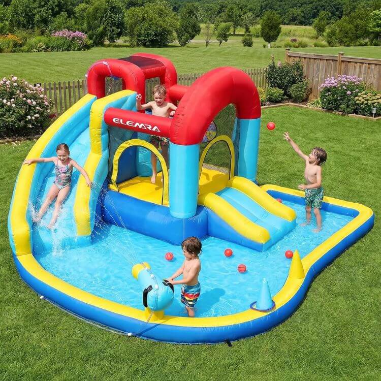 Inflatable Water Slide and Bounce House