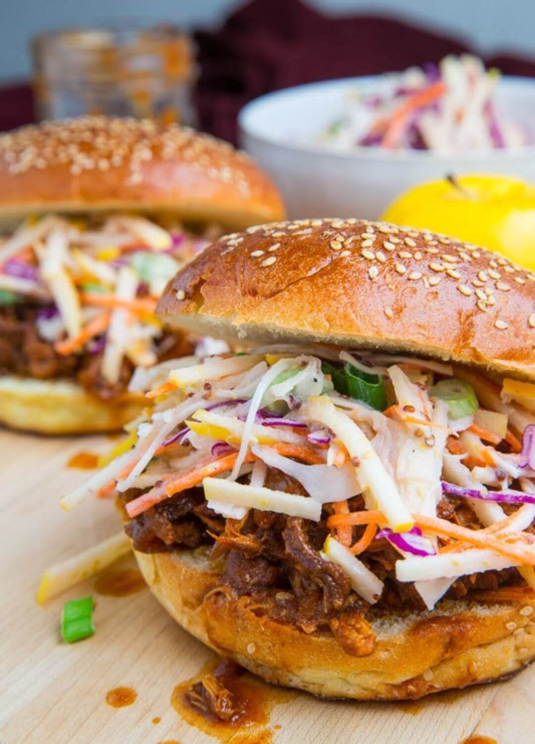 apple bbq sandwiches