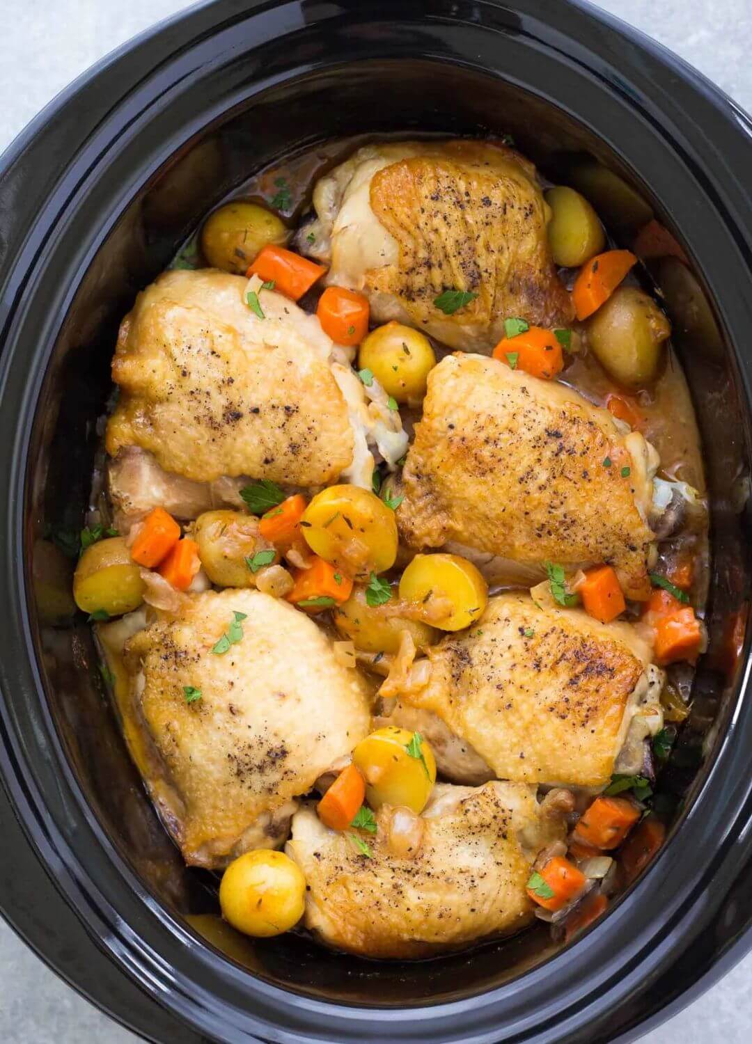 chicken and potatoes