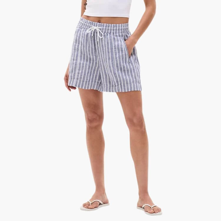 Linen Mid Rise 4" Short