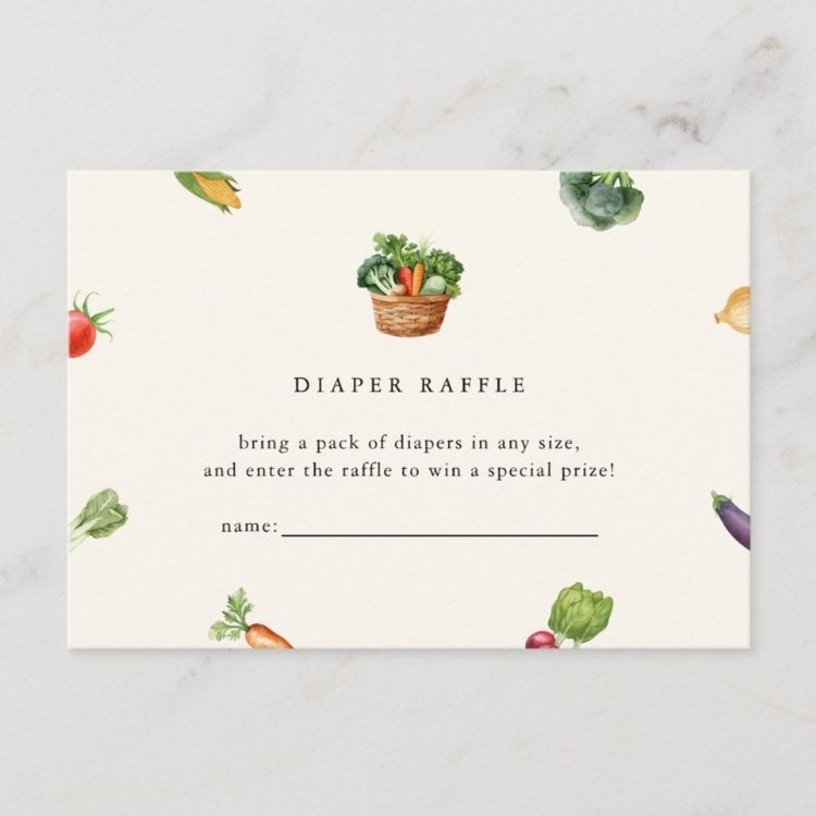 Diaper Raffle Card