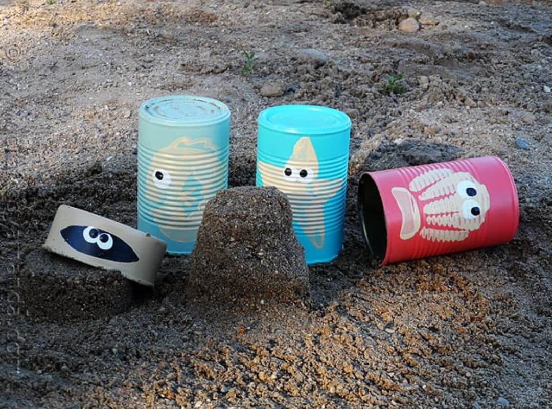 sandcastle bins summer crafts
