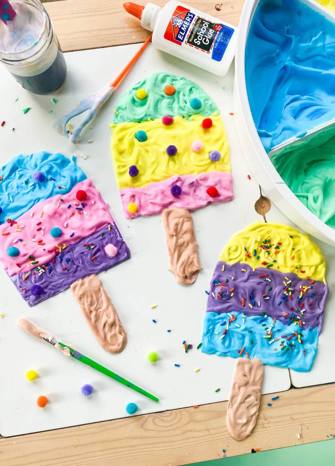 puffy popsicle craft