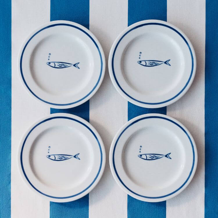 Small Porcelain Plates (4-Pack)