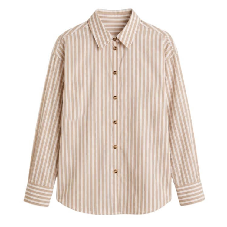 striped button down
