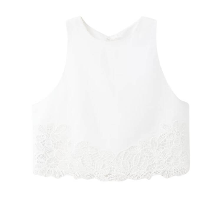 embroidered tank top
