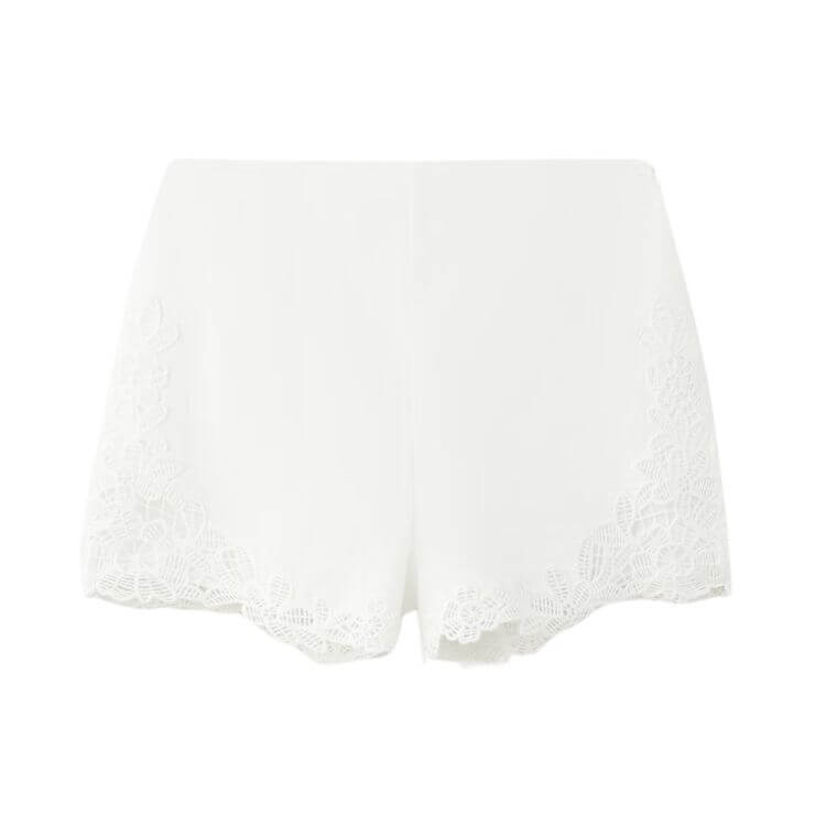 embroidered shorts