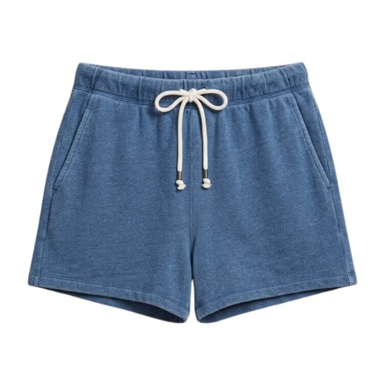 denim knit shorts