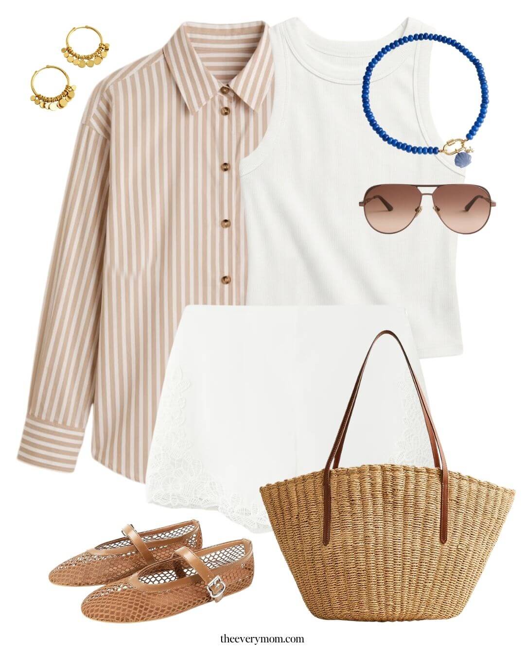 casual outfit ideas for summer wardrobe capsule pieces