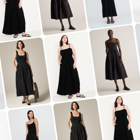 black maxi dresses