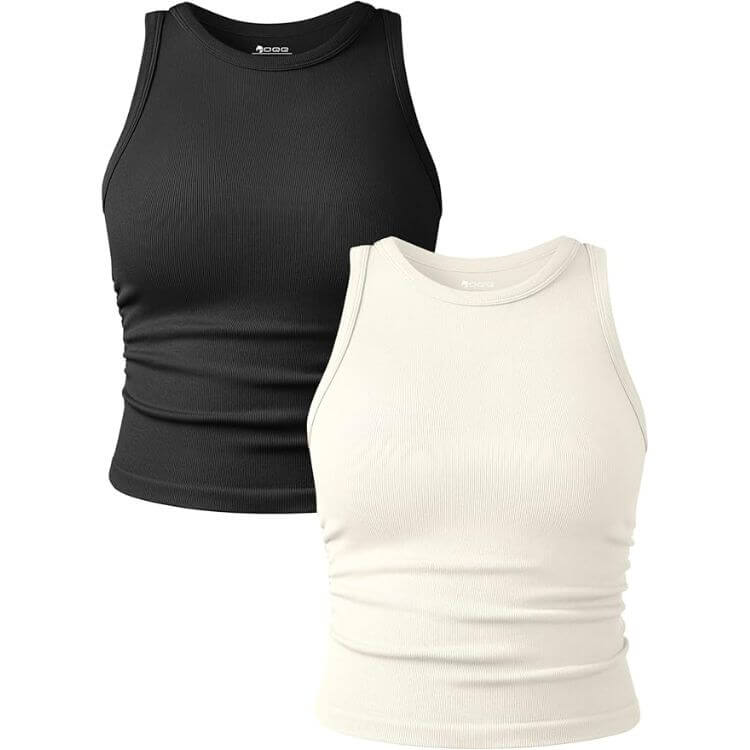 2-Piece Crew Neck Tank Tops