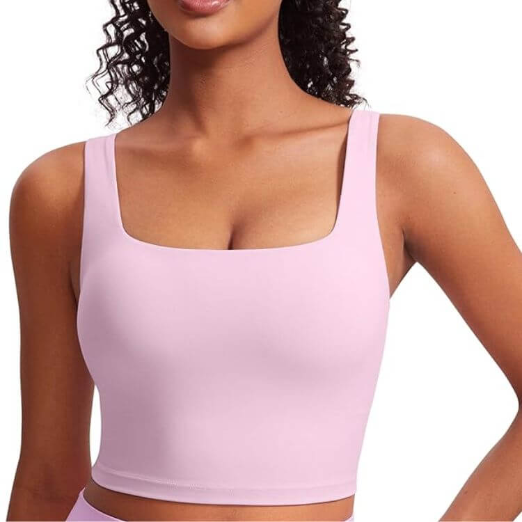 Butterluxe Square Neck Crop Tank