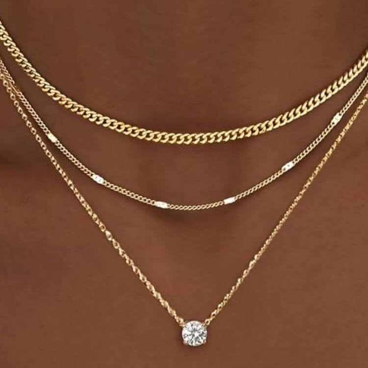 Layered Gold Necklaces