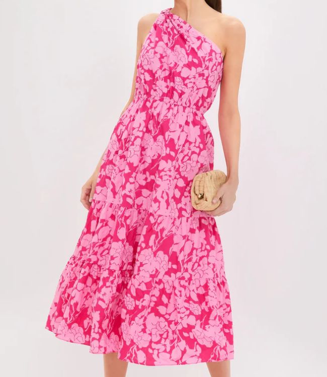 Floral One Shoulder Maxi Dress