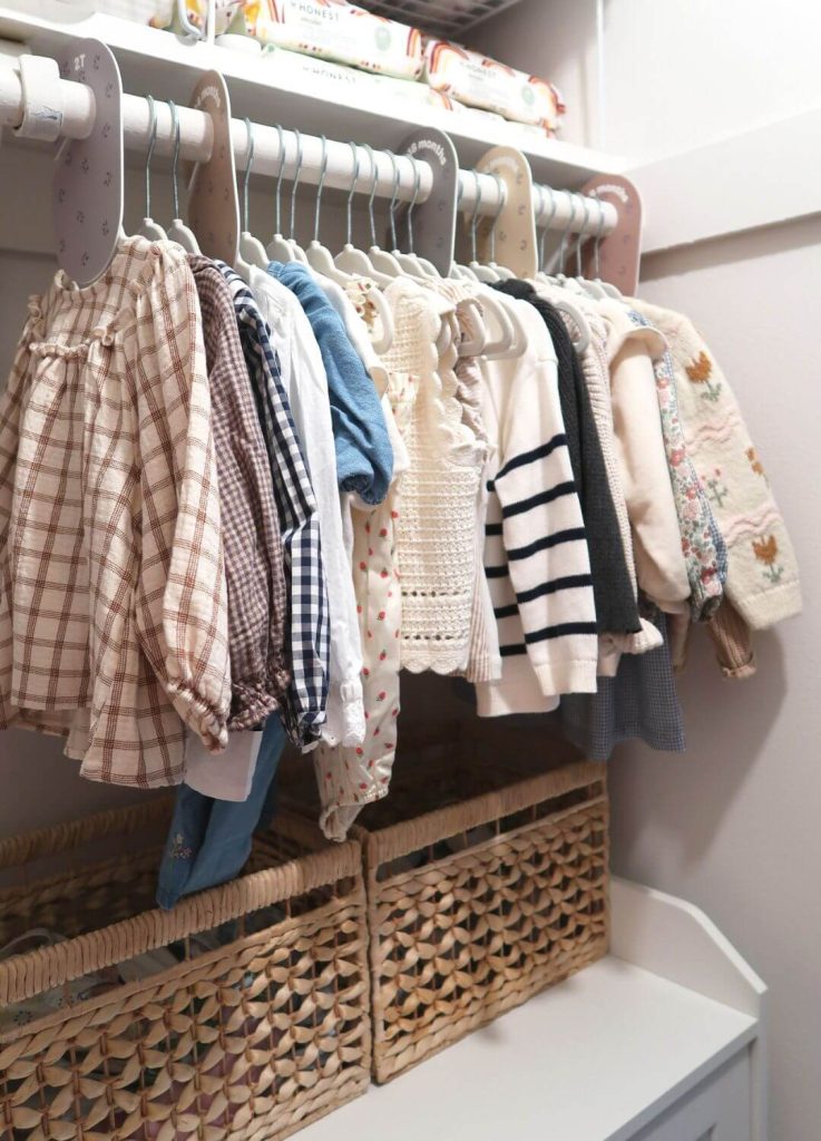 baby closet organization