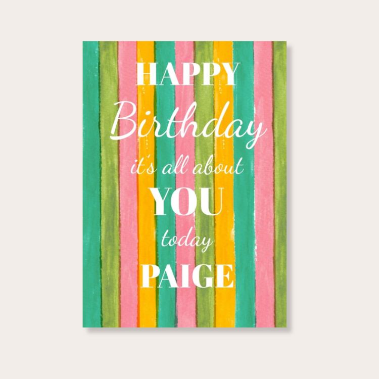 It's All About You Birthday Card