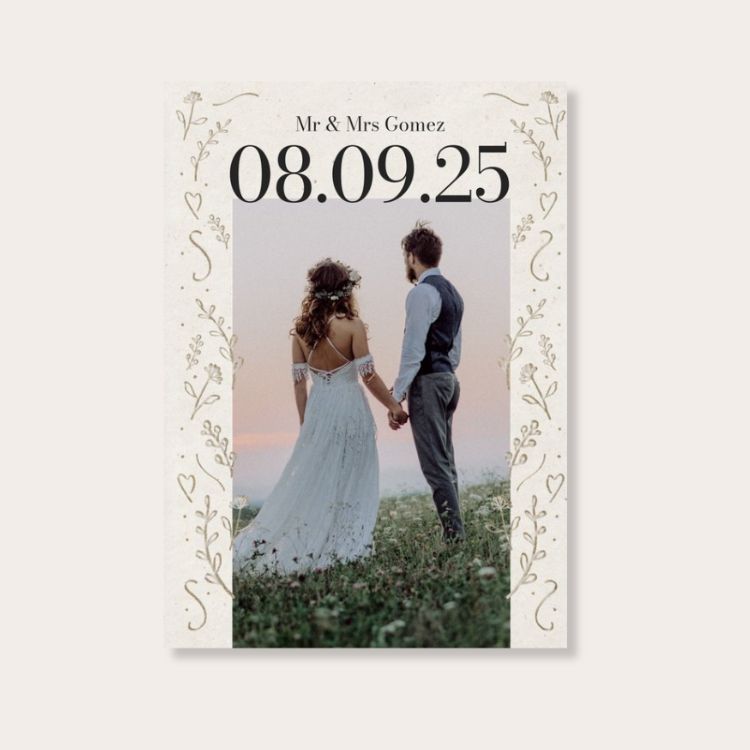Wedding Photo Card