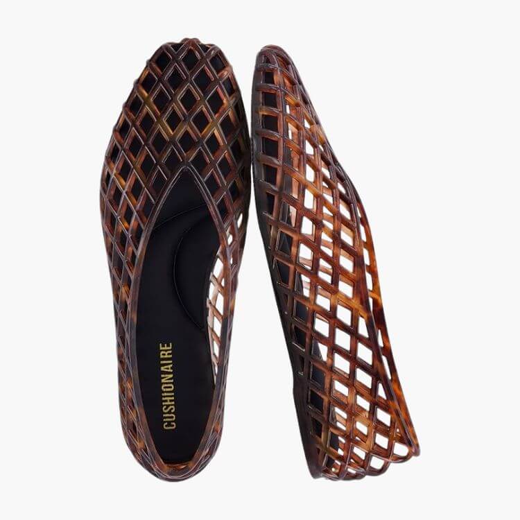 Lattice Ballet Flats