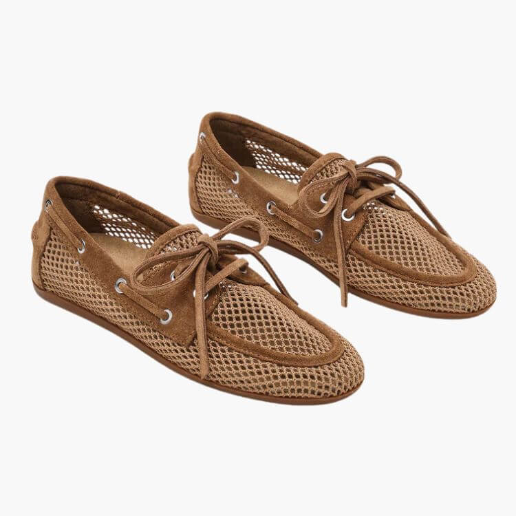 Sag Tan Mesh Sandals