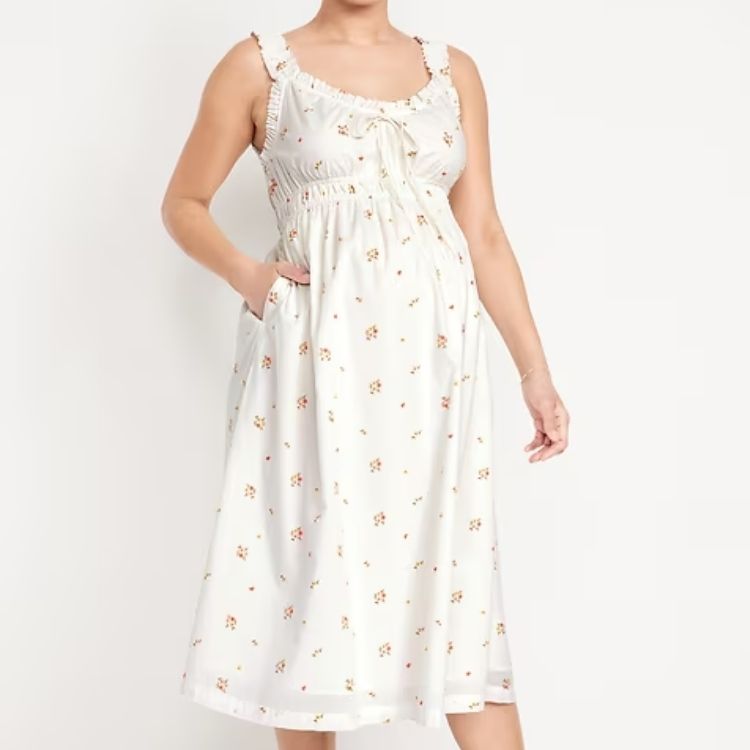 Maternity Fit & Flare Dress