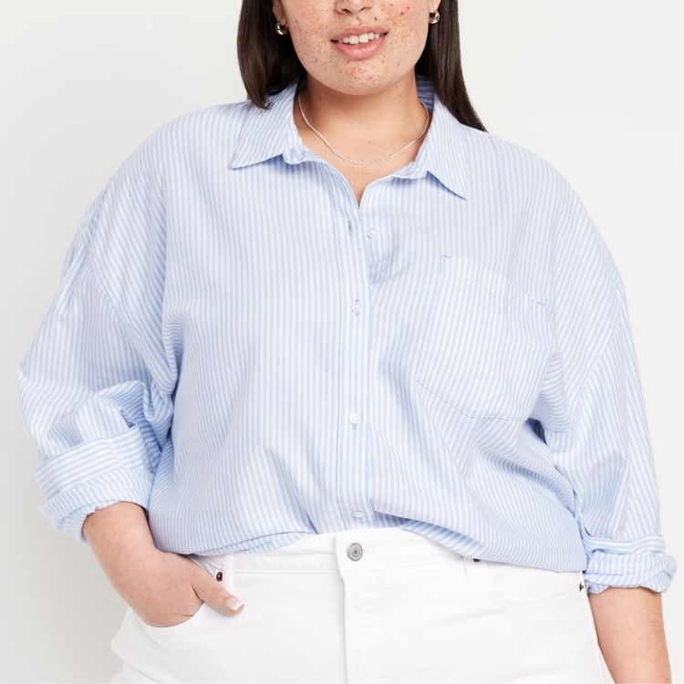 Oversized Boyfriend Button-Down