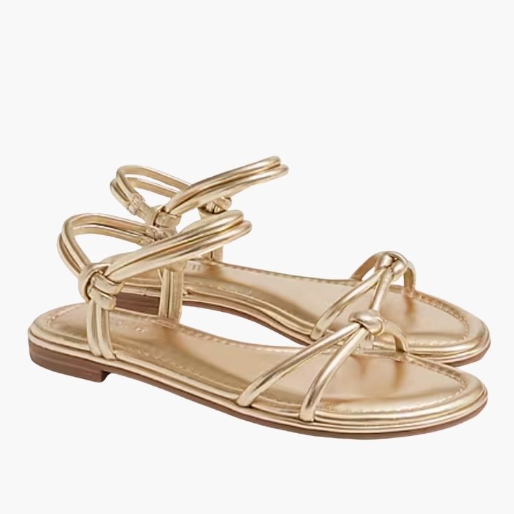 Knot Ankle-Strap Sandals