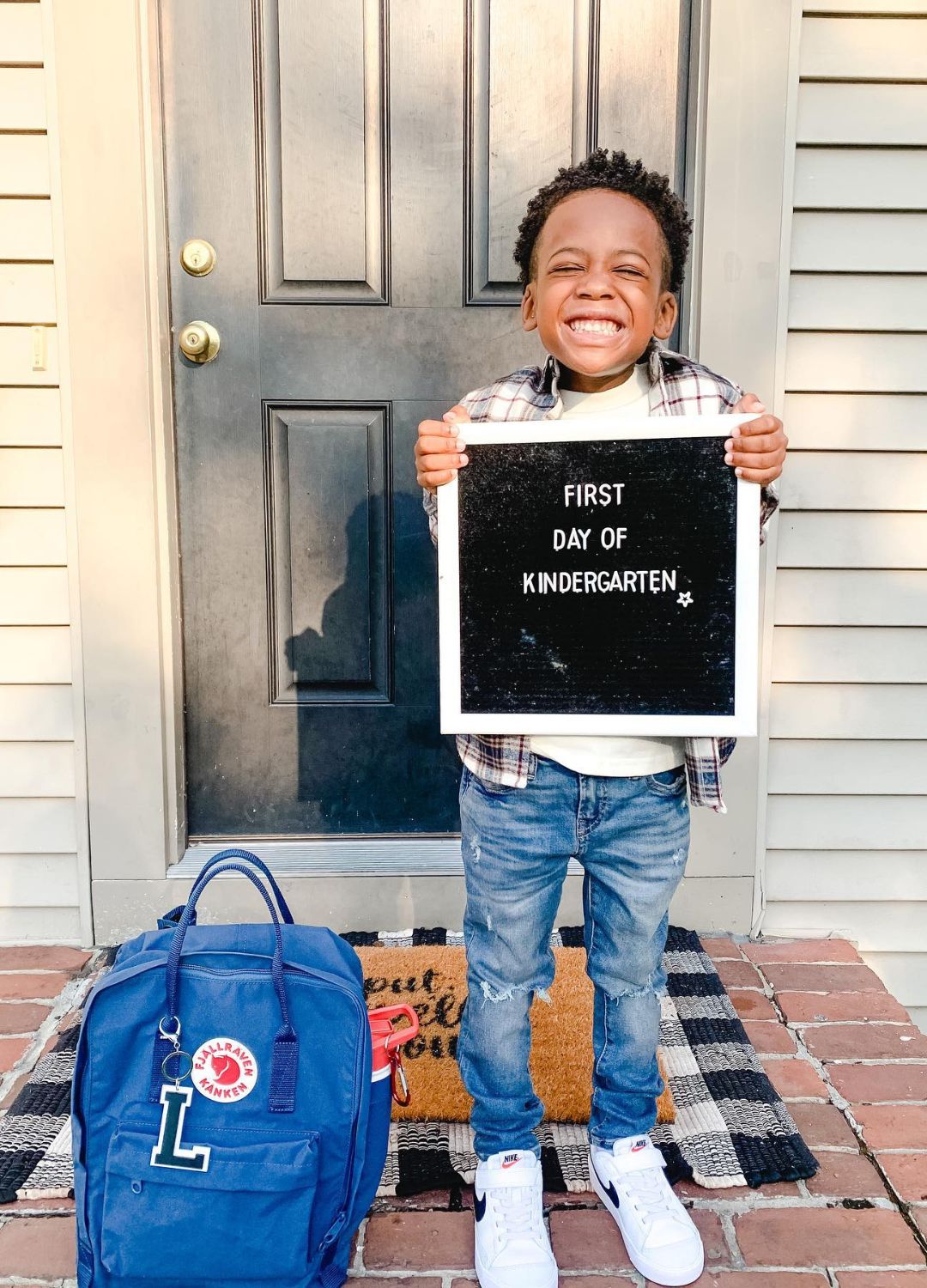 first day of kindergarten photo