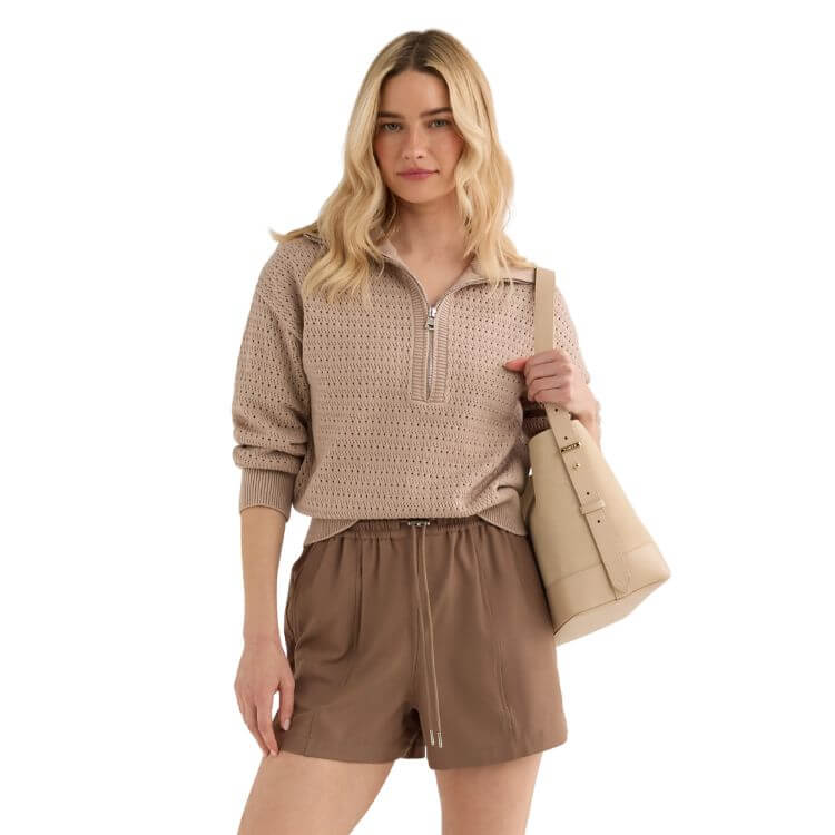 Darla Half Zip Sweater