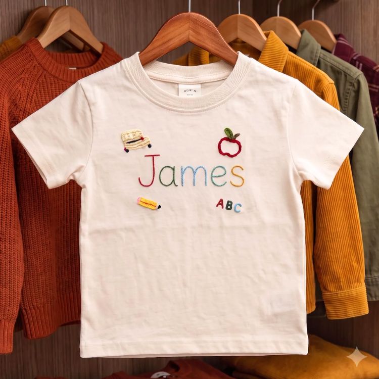 Custom Embroidered School Shirt