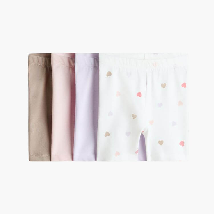 4-Pack Cotton Biker Shorts