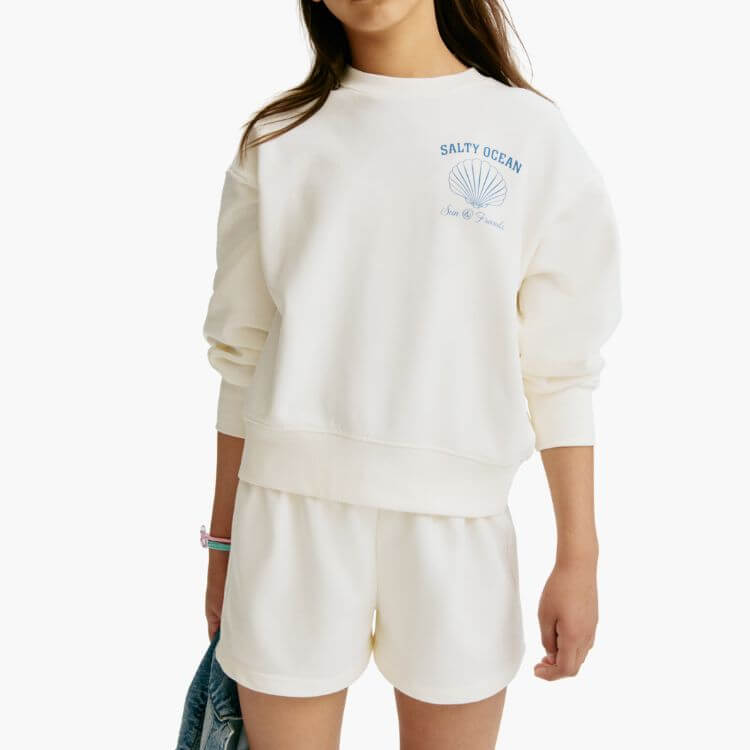 Sweatshirt and Sweatshorts Set