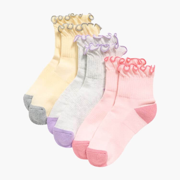 Ruffled Athletic Socks