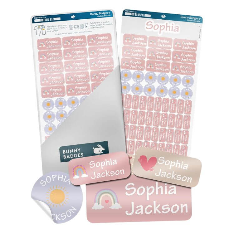 Personalized Name Labels for Kids