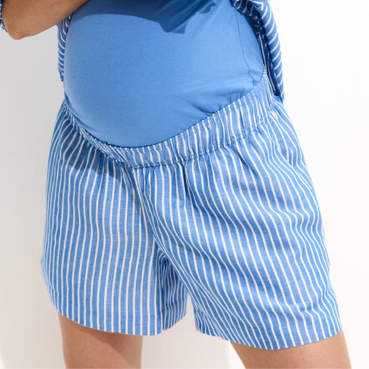Mama Linen-Blend Shorts