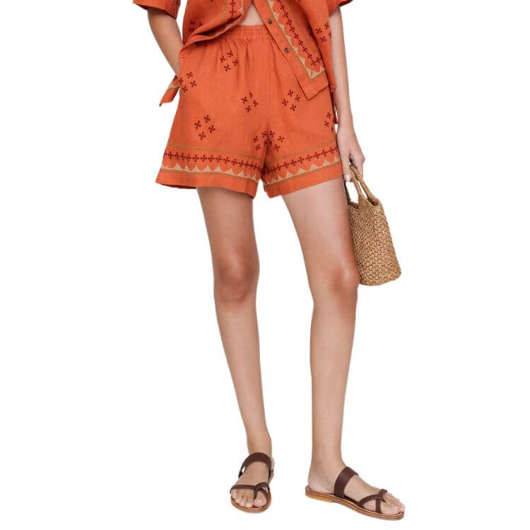Linen Pull-on Shorts