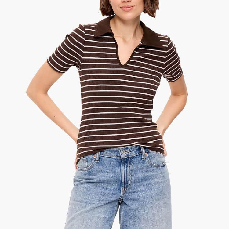 Keyhole Polo Top