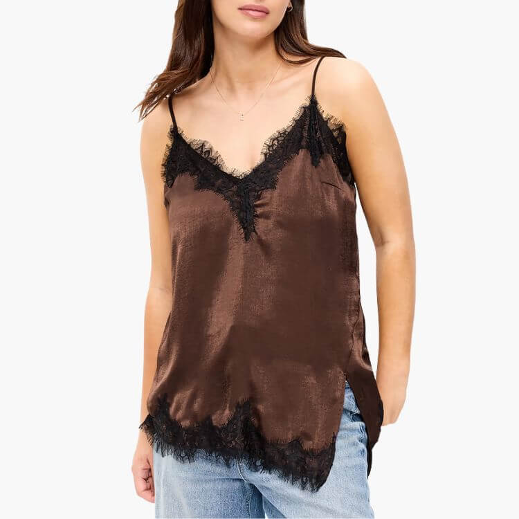 Lace Trim Cami Top