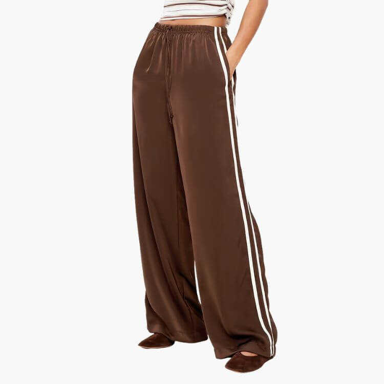 Satin Track Pants