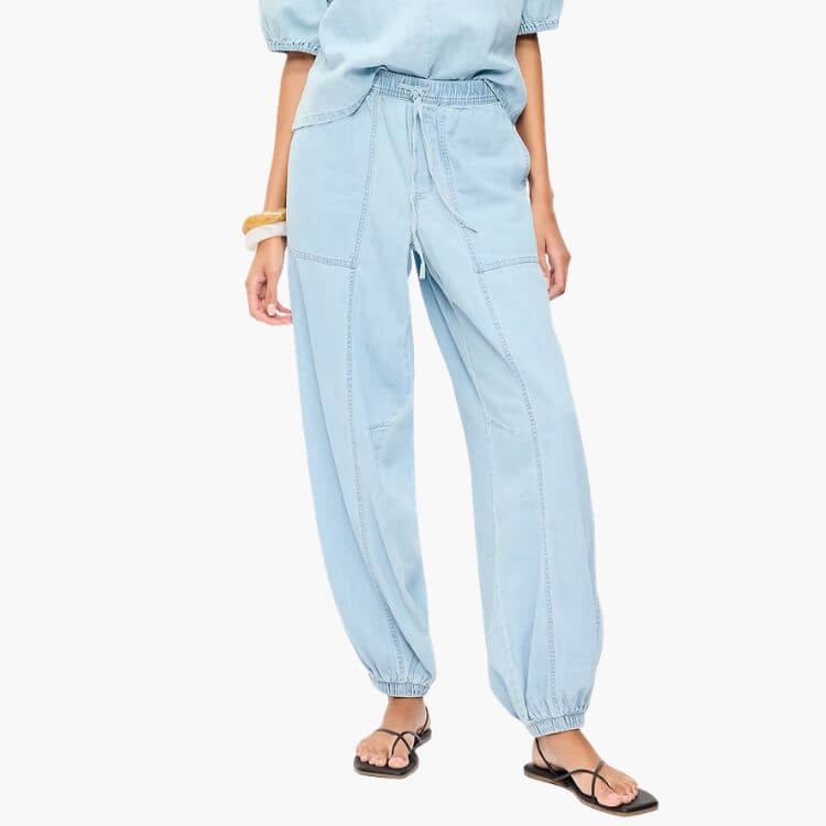 Denim Utility Pants
