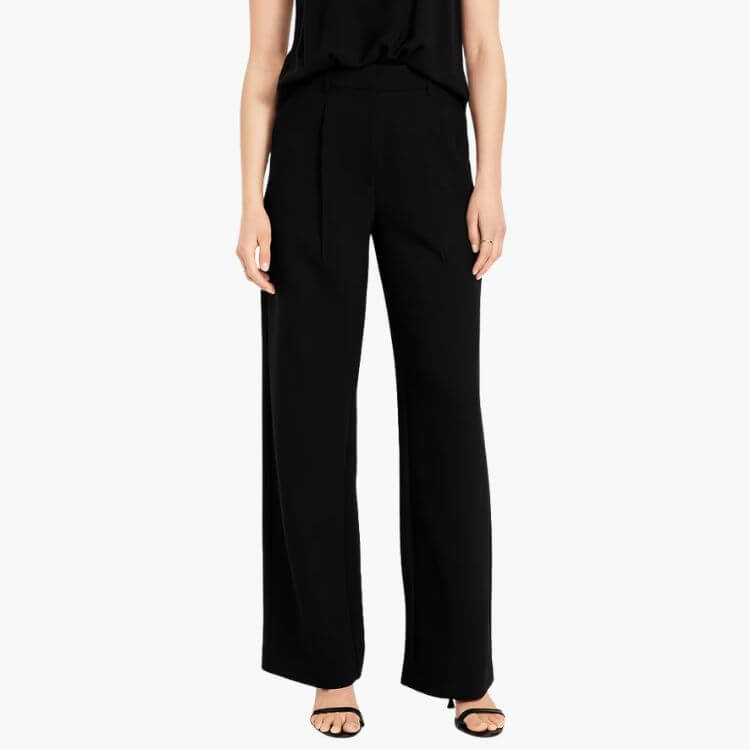 Wide-Leg Trouser Pants