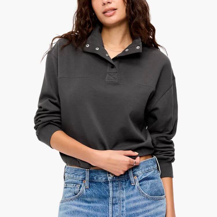 SoComfy Funnel-Neck Sweatshirt