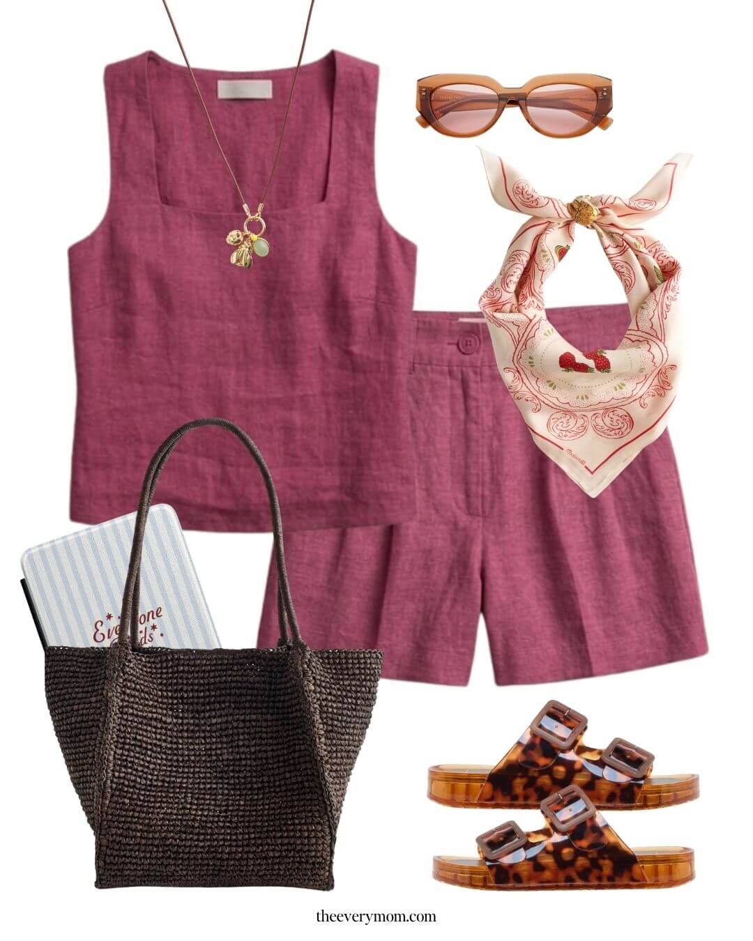 how to style a linen matching set 