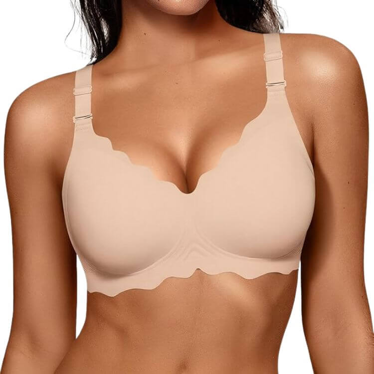 Scalloped Push Up Bra