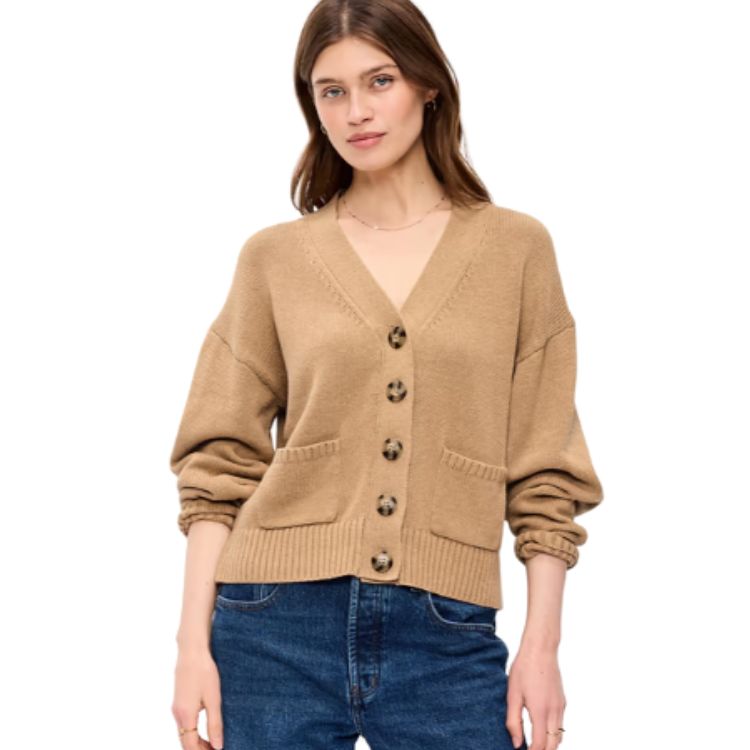 V-Neck Cardigan Sweater