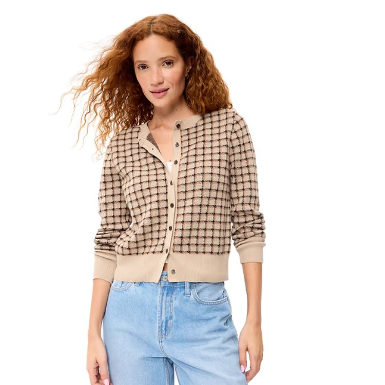 Crew Neck Cardigan